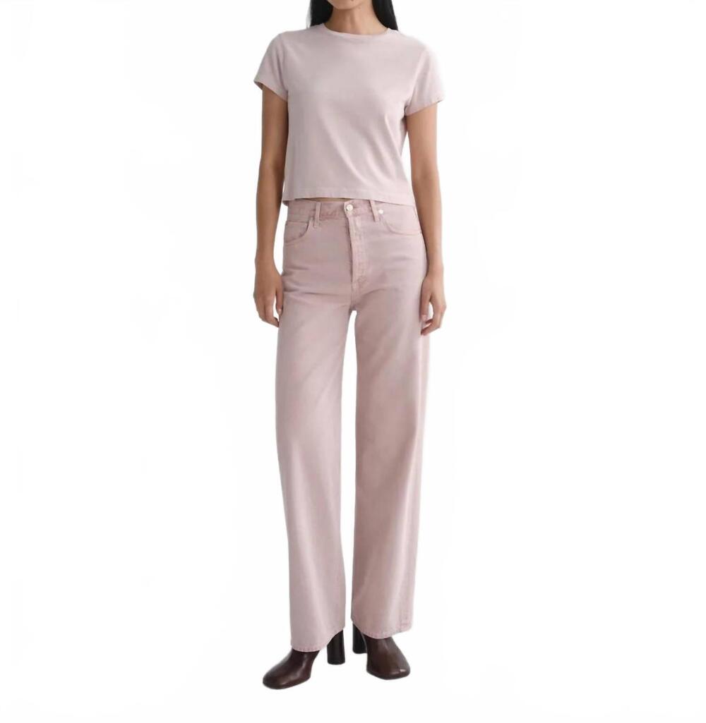 NEW AGOLDE ren 32" high rise wide leg jeans in wallflower